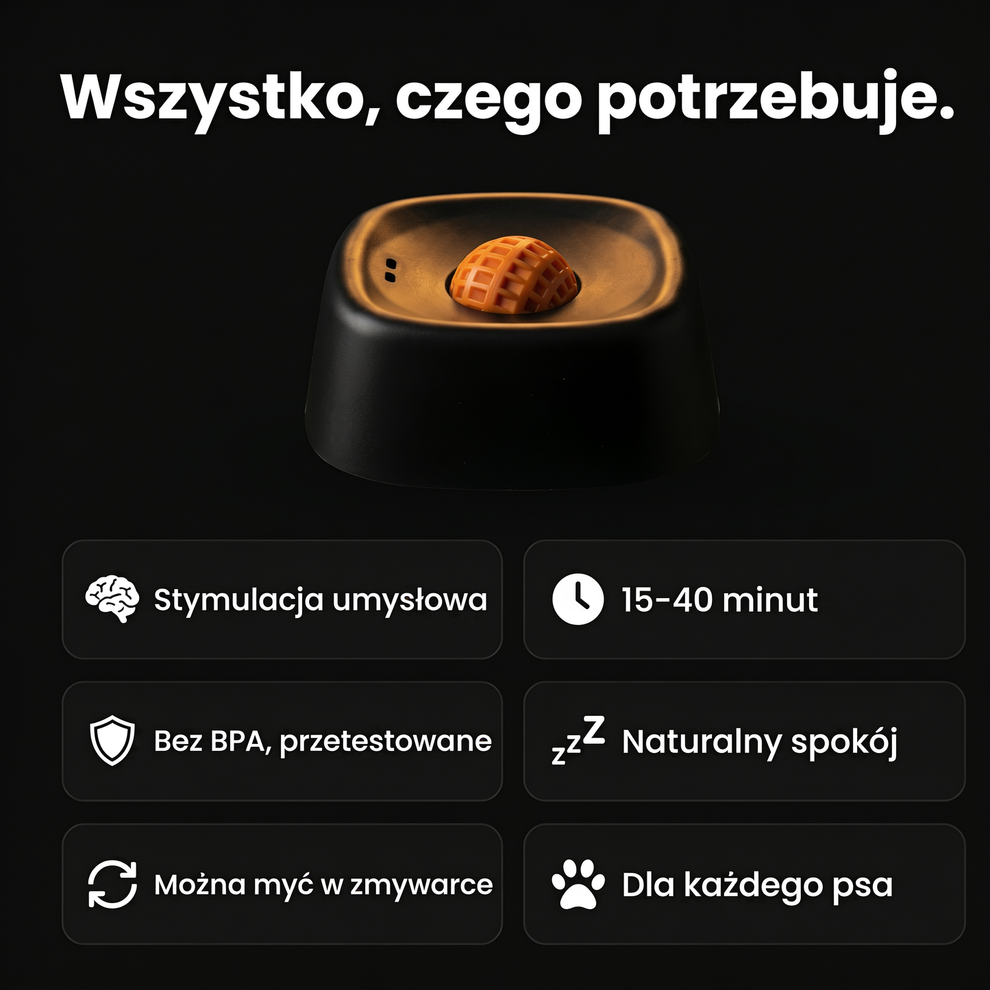 Antystresowa miska do lizania dla psa